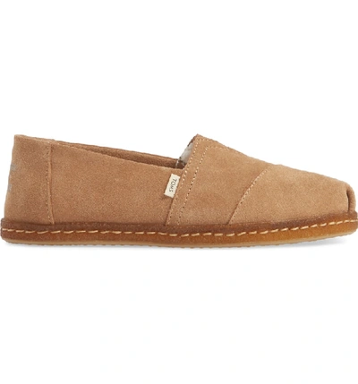 Shop Toms Alpargata Slip-on In Toffee Suede