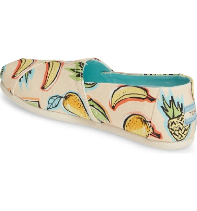Shop Toms Alpargata Slip-on In Coral Pink Fruit Fabric