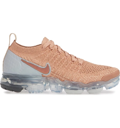 Shop Nike Air Vapormax Flyknit 2 Running Shoe In Rose Gold/ Bio Beige