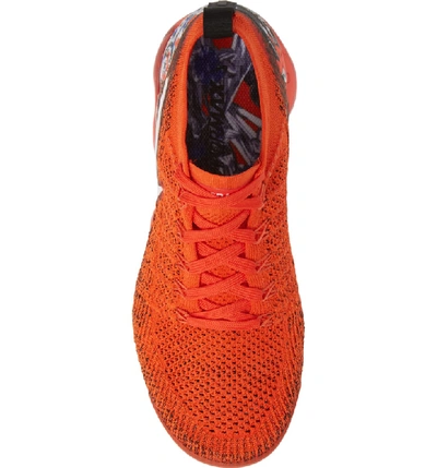 Shop Nike Air Vapormax Flyknit 2 Running Shoe In Orange/ White/ Print/ Red