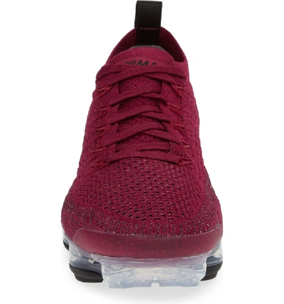 Shop Nike Air Vapormax Flyknit 2 Running Shoe In Raspberry Red/ Black/ Berry