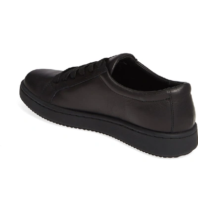 Shop Eileen Fisher Cal Sneaker In Black Washed Leather