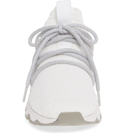 Shop Sorel Kinetic Lace Knit Sneaker In White