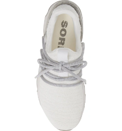 Shop Sorel Kinetic Lace Knit Sneaker In White