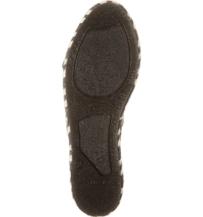 Shop Patricia Green Portland Espadrille Slide Sandal In Black Leather