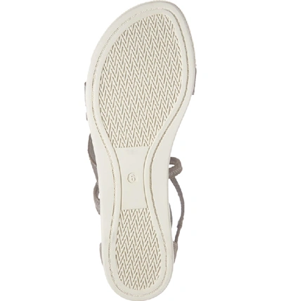 Shop Eileen Fisher Skip Strappy Platform Sandal In Mica Suede