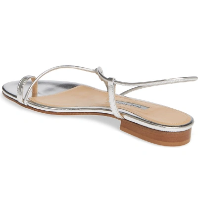 Shop Emme Parsons Susan Slingback Sandal In Silver-exclusive