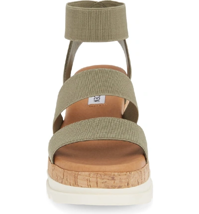Shop Steve Madden Bandi Platform Wedge Sandal In Sage