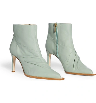 Shop Tibi Cato Slouchy Bootie In Sage