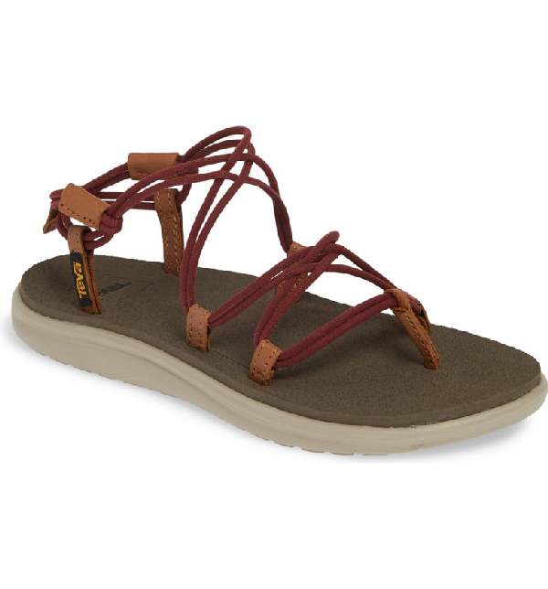 Teva Voya Infinity Sandal In Port Fabric Modesens