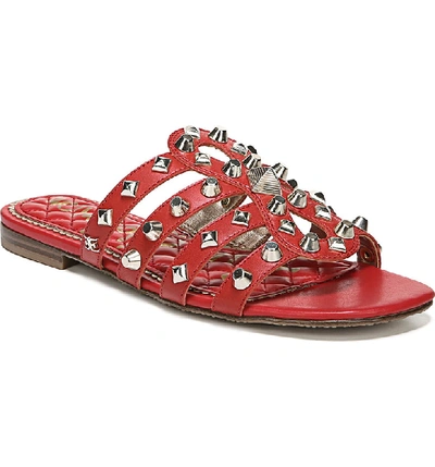 Shop Sam Edelman Beatris Slide Sandal In Candy Red