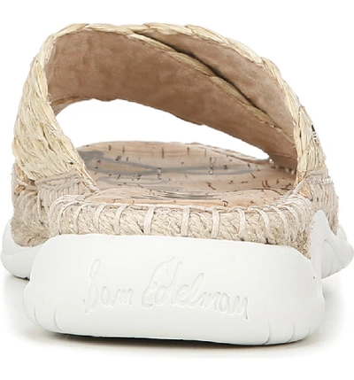 Shop Sam Edelman Jovie Slide Sandal In Natural Raffia Braid