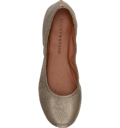 Shop Lucky Brand 'emmie' Flat In Pewter