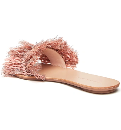 Shop Loeffler Randall Woven Slide Sandal In Ballet/ Rose