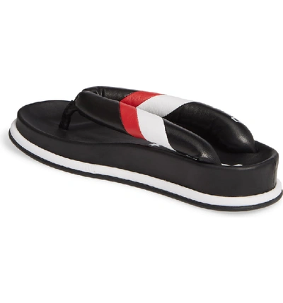 Shop Ash Tonic Stripe Logo Flip Flop In Black