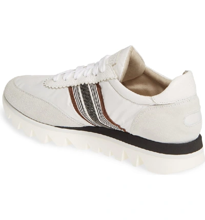 Shop Brunello Cucinelli Stripe Runner Sneaker In White