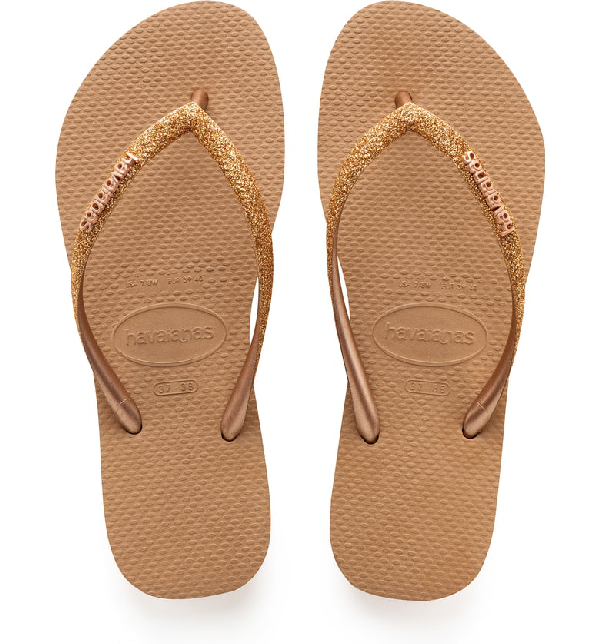 slim glitter flip flop havaianas