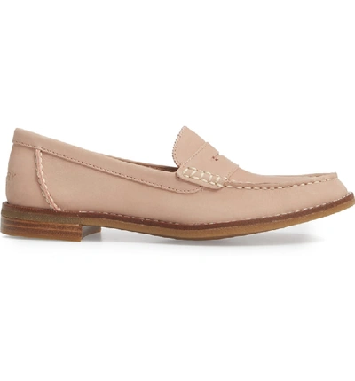 Shop Sperry Seaport Penny Loafer In Rose Dust Leather