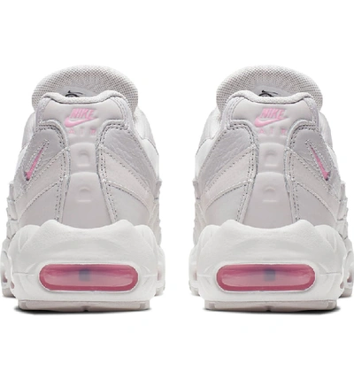 Shop Nike Air Max 95 Se Running Shoe In Vast Grey/ Psychic Pink/ White