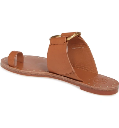 Shop Tory Burch Ravello Toe Ring Sandal In Tan/gold