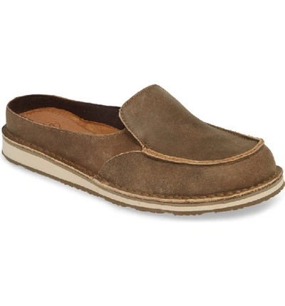 Shop Ariat Cruiser Loafer Mule In Brown Bomber Leather