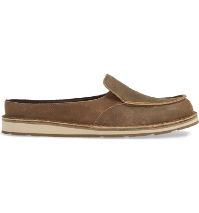 Shop Ariat Cruiser Loafer Mule In Brown Bomber Leather