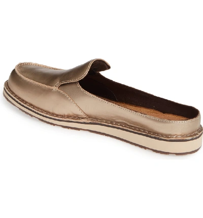 Shop Ariat Cruiser Loafer Mule In Rose Gold Leather