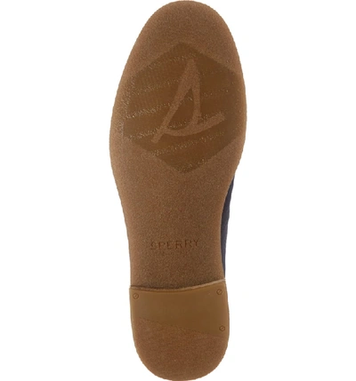 Shop Sperry Seaport Levy Flat In Navy Canvas
