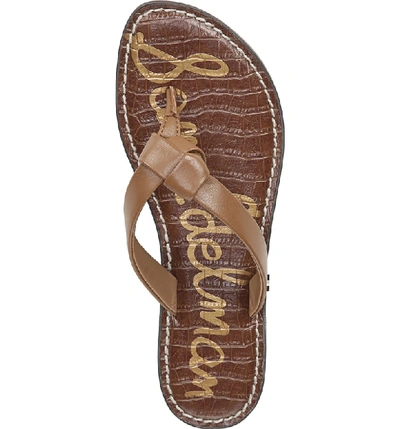 Shop Sam Edelman Giles Flip Flop In Saddle Nappa Leather