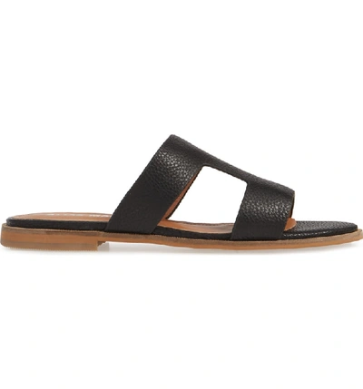 Shop Alias Mae Thaia Cutout Slide Sandal In Black Leather