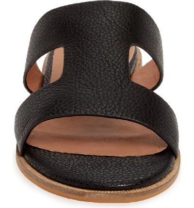 Shop Alias Mae Thaia Cutout Slide Sandal In Black Leather