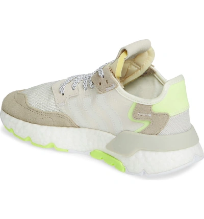 Shop Adidas Originals Nite Jogger Sneaker In Off White/ White/ Yellow