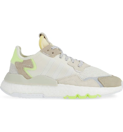 Shop Adidas Originals Nite Jogger Sneaker In Off White/ White/ Yellow