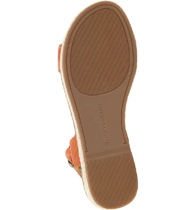 Shop Lucky Brand Garston Espadrille Sandal In Rustee Suede