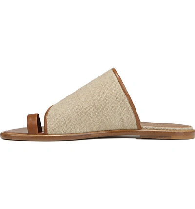 Shop Vince Edan Woven Toe Loop Sandal In Tan/ Natural