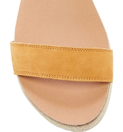 Shop Lucky Brand Garston Espadrille Sandal In Ochre Leather