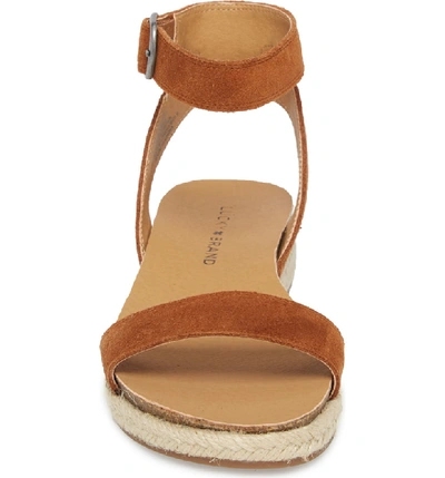Shop Lucky Brand Garston Espadrille Sandal In Peanut Suede