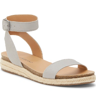 Shop Lucky Brand Garston Espadrille Sandal In Chinchilla Leather