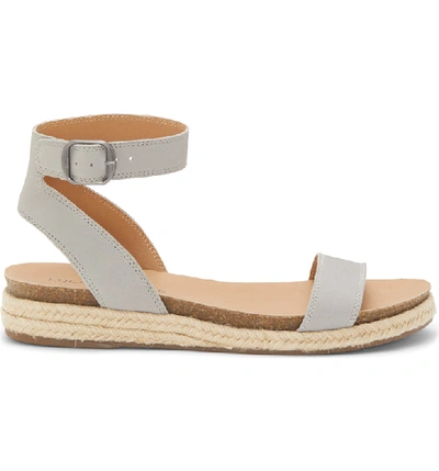 Shop Lucky Brand Garston Espadrille Sandal In Chinchilla Leather