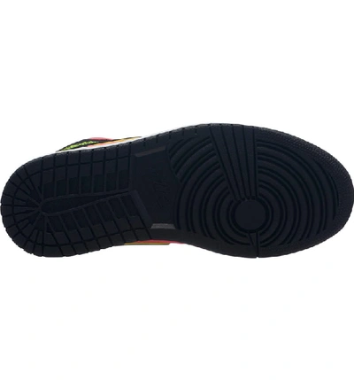 Shop Nike 1 Mid Sneaker In Black/ Volt/ Hot Punch/ White