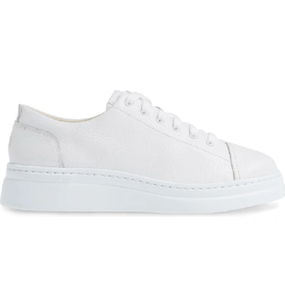 Shop Camper Runner Up Sneaker In White Natural Leather