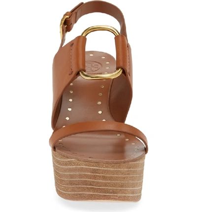 Shop Tory Burch Ravello Platform Wedge In Tan