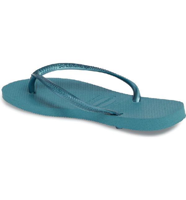 havaianas slim mineral blue