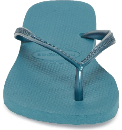 Shop Havaianas 'slim' Flip Flop In Mineral Blue