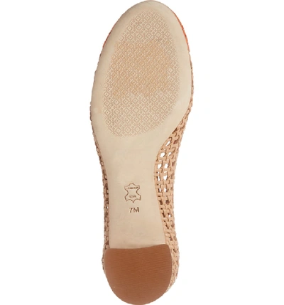 Chelsea Woven Cap Toe Pump In Natural Vachetta Pomander