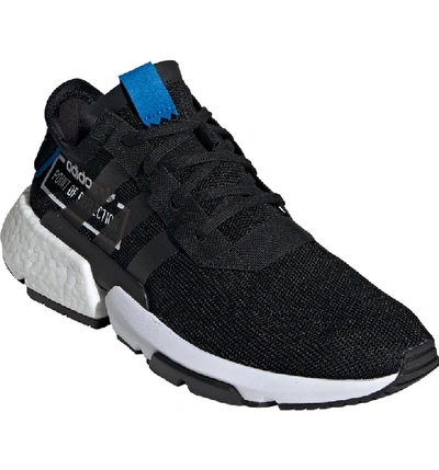 Shop Adidas Originals Pod S3.1 Sneaker In Black/ Black/ Bluebird