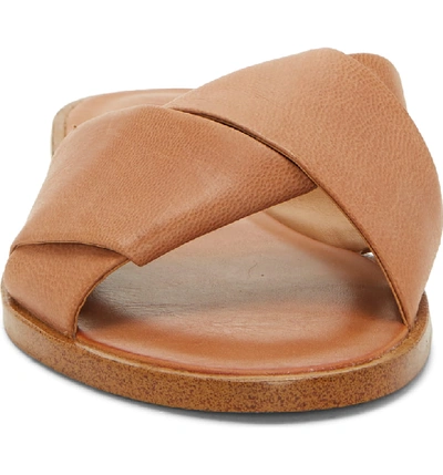 Shop 1.state Travor Slide Sandal In Caramel Leather