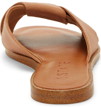 Shop 1.state Travor Slide Sandal In Caramel Leather