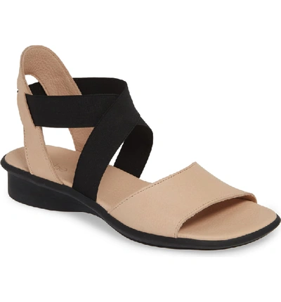 Shop Arche 'satia' Sandal In Nude Nubuck