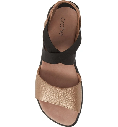Shop Arche 'satia' Sandal In Antico/ Blush Leather